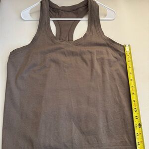 Athleta Chocolate Brown Racerback Workout Tank